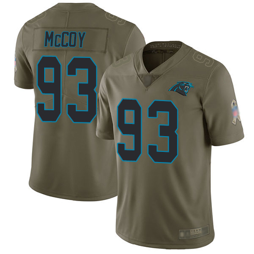Carolina Panthers Limited Olive Men Gerald McCoy Jersey NFL Football #93 2017 Salute to Service